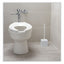 Toilet Bowl Brush, 10" Handle, White