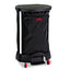 Premium Step-on Linen Hamper Bag, 30 Gal, 13.38w X 19.88d X 29.25h, Nylon, Black