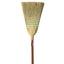 Corn-fill Broom, Corn Fiber Bristles, 38" Overall Length, Blue