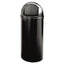 Marshal Classic Container, 15 Gal, Plastic, Black