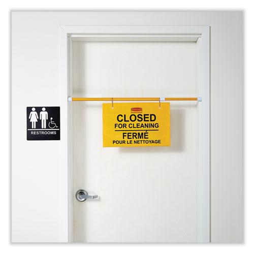 Site Safety Hanging Sign, 50 X 1 X 13, Multi-lingual, Yellow