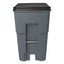 Brute Roll-out Heavy-duty Container, 95 Gal, Polyethylene, Gray