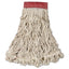 Swinger Loop Wet Mop Heads, Cotton/synthetic, Blue, Large, 6/carton