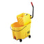 Wavebrake 2.0 Bucket/wringer Combos, Side-press, 35 Qt, Plastic, Black