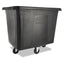 Cube Truck, 119.7 Gal, 500 Lb Capacity, Plastic/metal, Black