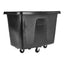 Cube Truck, 119.7 Gal, 500 Lb Capacity, Plastic/metal, Black