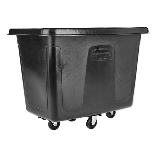 Cube Truck, 119.7 Gal, 500 Lb Capacity, Plastic/metal, Black