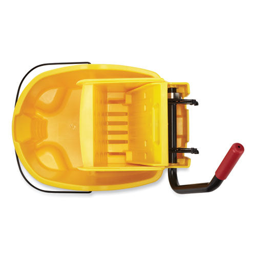 Wavebrake 2.0 Bucket/wringer Combos, Side-press, 35 Qt, Plastic, Yellow