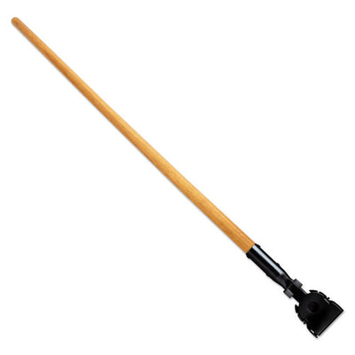 Snap-on Fiberglass Dust Mop Handle, 1" Dia X 60", Gray/black