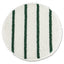 Low Profile Scrub-strip Carpet Bonnet, 19" Diameter, White/green