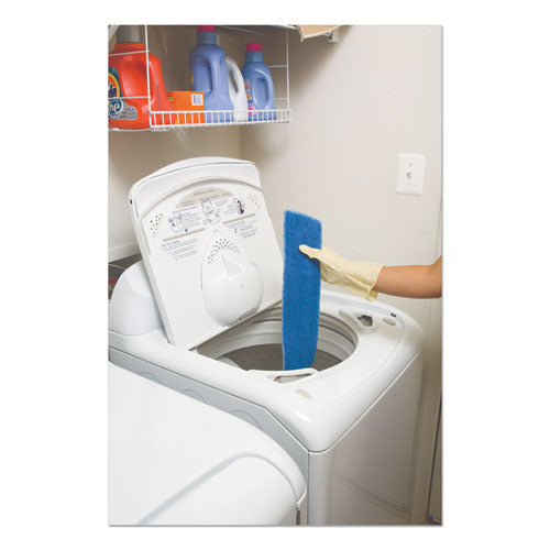 Economy Wet Mopping Pad, Microfiber, 18", Blue