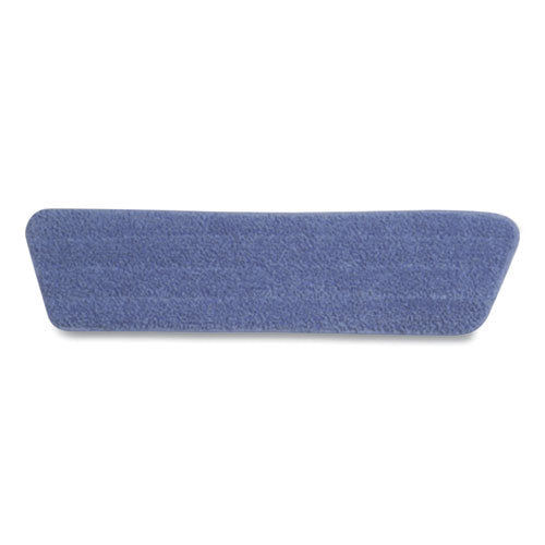 Economy Wet Mopping Pad, Microfiber, 18", Blue