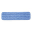 Microfiber Wet Room Pad, Split Nylon/polyester Blend, 18", Blue, 12/carton