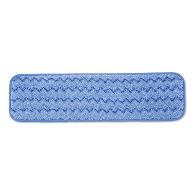Microfiber Wet Mopping Pad, 18.5" X 5.5" X 0.5", Green, 12/carton
