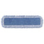 High Absorbency Mop Pad, Nylon/polyester Microfiber, 18" Long, Blue