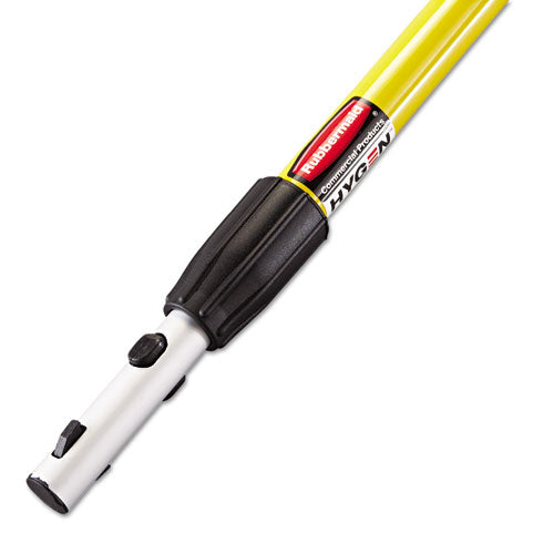 Hygen Quick-connect Extension Handle, 20" To 40", Yellow/black