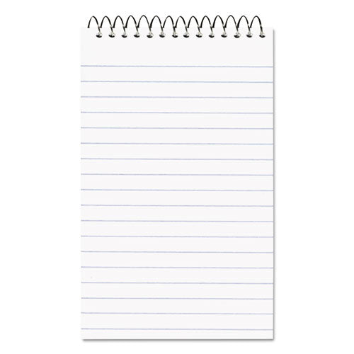 Paper Blanc Xtreme White Wirebound Memo Pads, Narrow Rule, Randomly Assorted Cover Colors, 60 White 3 X 5 Sheets