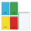 Paper Blanc Xtreme White Wirebound Memo Books, Narrow Rule, Randomly Assorted Covers, 5 X 3, 60 Sheets