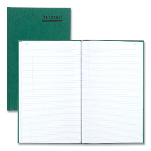 Emerald Series Account Book, Green Cover, 12.25 X 7.25 Sheets, 150 Sheets/book