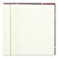 Texthide Eye-ease Record Book, Black/burgundy/gold Cover, 10.38 X 8.38 Sheets, 150 Sheets/book