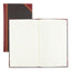 Texthide Record Book, 1 Subject, Medium/college Rule, Black/burgundy Cover, 14 X 8.5, 500 Sheets