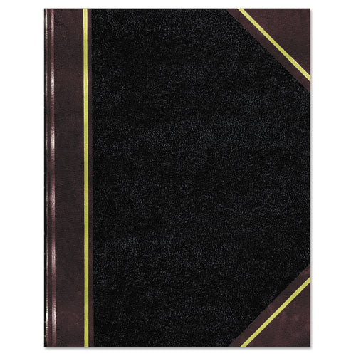 Texthide Record Book, 1 Subject, Medium/college Rule, Black/burgundy Cover, 14 X 8.5, 500 Sheets