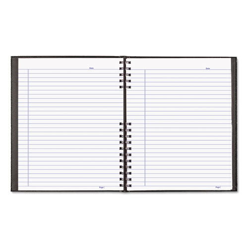 Notepro Notebook, 1 Subject, Medium/college Rule, Black Cover, 11 X 8.5, 100 Sheets