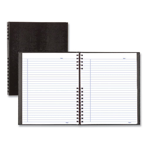 Notepro Notebook, 1 Subject, Medium/college Rule, Black Cover, 11 X 8.5, 100 Sheets
