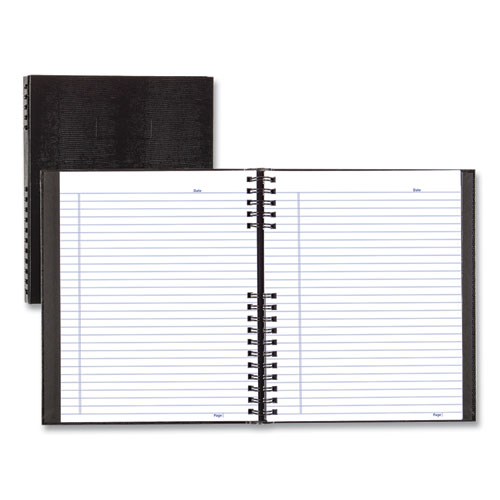 Notepro Notebook, 1 Subject, Medium/college Rule, Black Cover, 11 X 8.5, 150 Sheets