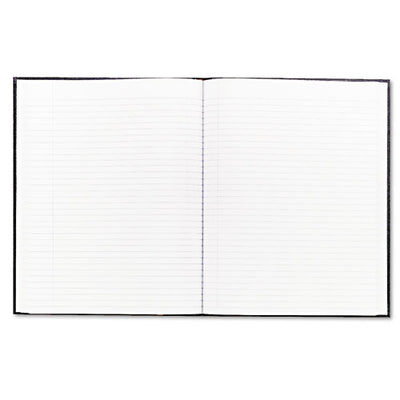 Executive Notebook, Ribbon Bookmark, 1 Subject, Medium/college Rule, Black Cover, 10.75 X 8.5, 75 Sheets