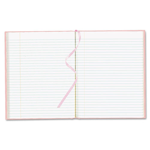 Executive Notebook, Ribbon Bookmark, 1 Subject, Medium/college Rule, Black Cover, 10.75 X 8.5, 75 Sheets
