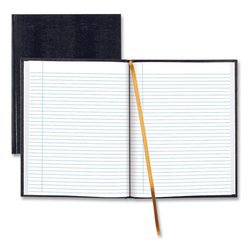 Executive Notebook, Ribbon Bookmark, 1 Subject, Medium/college Rule, Blue Cover, 11 X 8.5, 75 Sheets