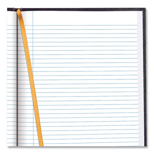 Executive Notebook, Ribbon Bookmark, 1 Subject, Medium/college Rule, Blue Cover, 11 X 8.5, 75 Sheets