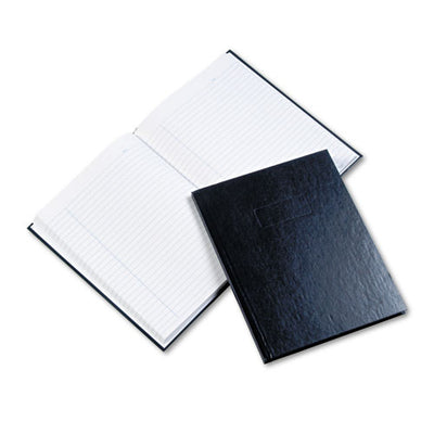 Business Notebook With Self-adhesive Labels, 1 Subject, Medium/college Rule, Blue Cover, 9.25 X 7.25, 192 Sheets