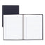 Business Notebook With Self-adhesive Labels, 1 Subject, Medium/college Rule, Blue Cover, 9.25 X 7.25, 192 Sheets