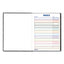 Business Notebook With Self-adhesive Labels, 1 Subject, Medium/college Rule, Black Cover, 9.25 X 7.25, 192 Sheets