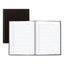 Business Notebook With Self-adhesive Labels, 1 Subject, Medium/college Rule, Black Cover, 9.25 X 7.25, 192 Sheets
