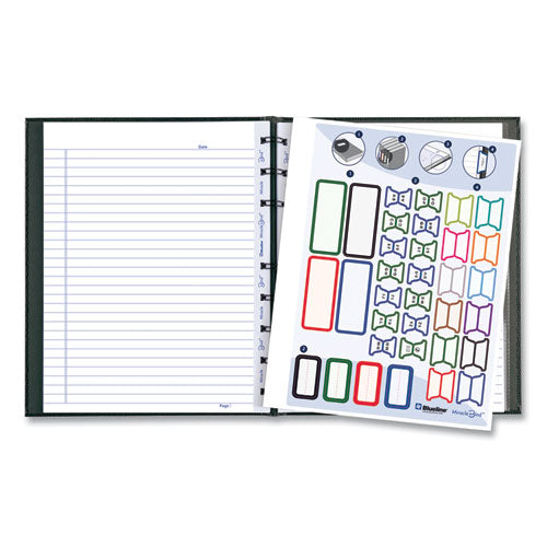 Miraclebind Notebook, 1 Subject, Medium/college Rule, Black Cover, 9.25 X 7.25, 75 Sheets