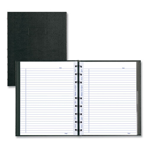 Miraclebind Notebook, 1 Subject, Medium/college Rule, Black Cover, 9.25 X 7.25, 75 Sheets