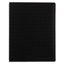 Duraflex Poly Notebook, 1 Subject, Medium/college Rule, Black Cover, 11 X 8.5, 80 Sheets