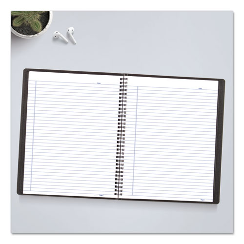 Duraflex Poly Notebook, 1 Subject, Medium/college Rule, Black Cover, 11 X 8.5, 80 Sheets
