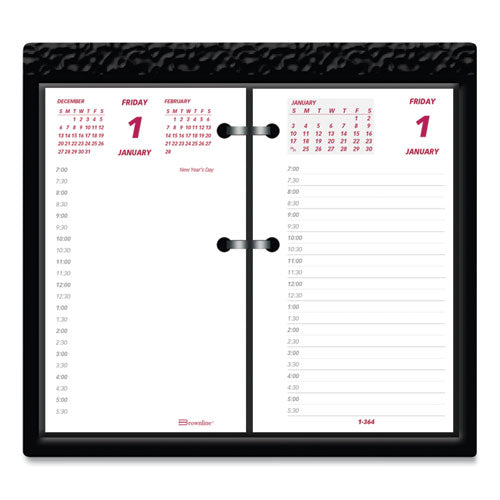 Daily Calendar Pad Refill, 6 X 3.5, White/burgundy/gray Sheets, 2023