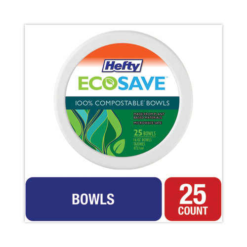 Ecosave Tableware, Plate, Bagasse,  6.75" Dia, White, 30/pack