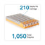 Staple Cartridge, 0.31" Leg, 0.5" Crown, Steel, 210/cartridge, 5 Cartridges/pack, 1,050/pack