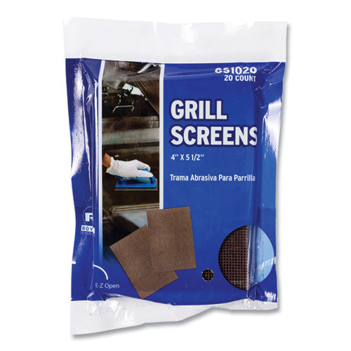 Griddle Screen, Aluminum Oxide, 4 X 5.5, Brown, 20/pack, 10 Packs/carton
