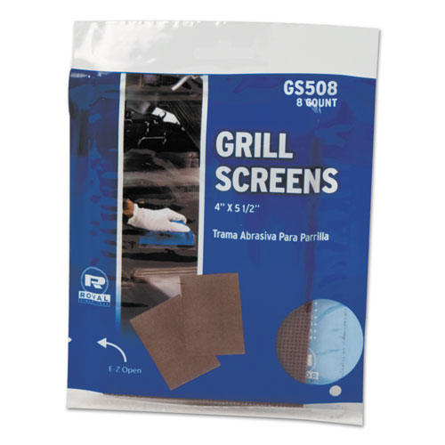 Griddle Screen, Aluminum Oxide, 4 X 5.5, Brown, 20/pack, 10 Packs/carton