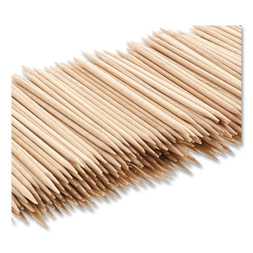 Round Wood Toothpicks, 2.5", Natural, 800/box, 24 Boxes/case, 5 Cases/carton, 96,000 Toothpicks/carton