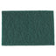 Medium-duty Scouring Pad, 6 X 9, Green, 10 Pads/pack, 6 Packs/carton