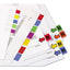 Removable Page Flags, Red/blue/green/yellow/purple, 10/color, 50/pack