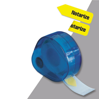 Arrow Message Page Flag Refills, "sign Here", Yellow, 120 Flags/roll, 6 Rolls/box
